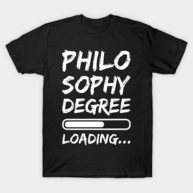 Philosophy Degree Loading T-Shirt by cecatto1994
